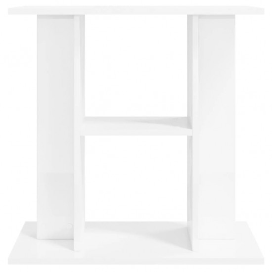 Akvariumo stovas, baltas, 60x30x60cm, apdirbta mediena, blizgus