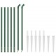 Tinklinė tvora su smaigais, žalios spalvos, 1,1x10m