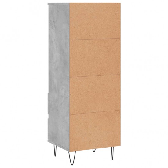 Komoda, betono pilkos spalvos, 40x36x110cm, apdirbta mediena