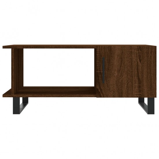 Kavos staliukas, rudas ąžuolo, 90x50x40cm, apdirbta mediena