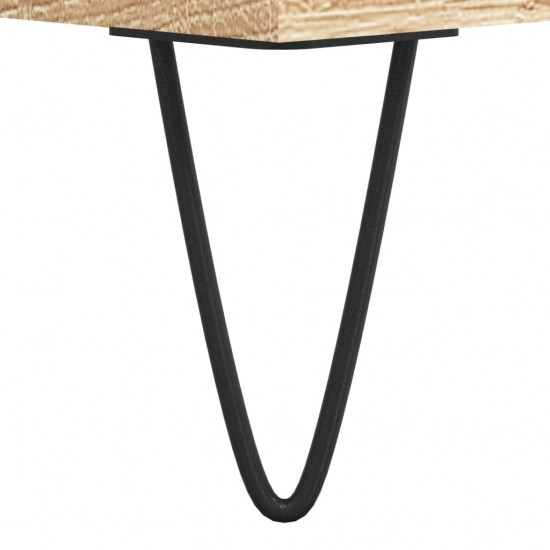 Batų suoliukas, sonoma ąžuolo, 102x35x55cm, apdirbta mediena