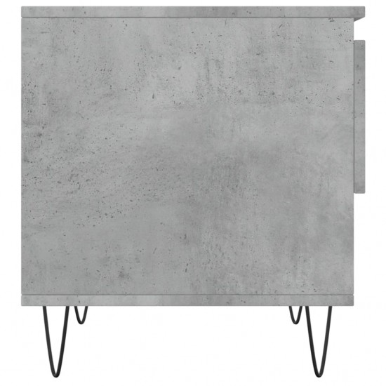 Kavos staliukas, betono pilkas, 50x46x50cm, apdirbta mediena