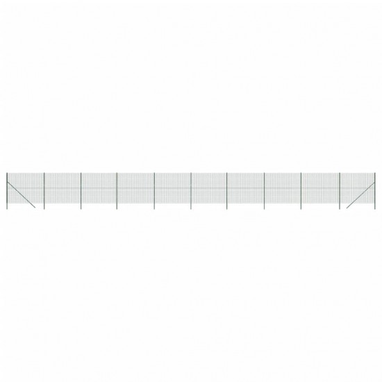 Vielinė tinklinė tvora, žalia, 1,4x25m, galvanizuotas plienas