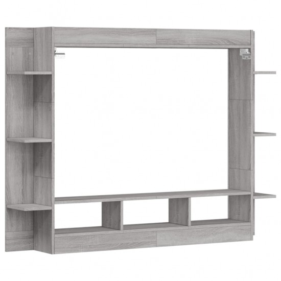Televizoriaus spintelė, pilka ąžuolo, 152x22x113cm, mediena