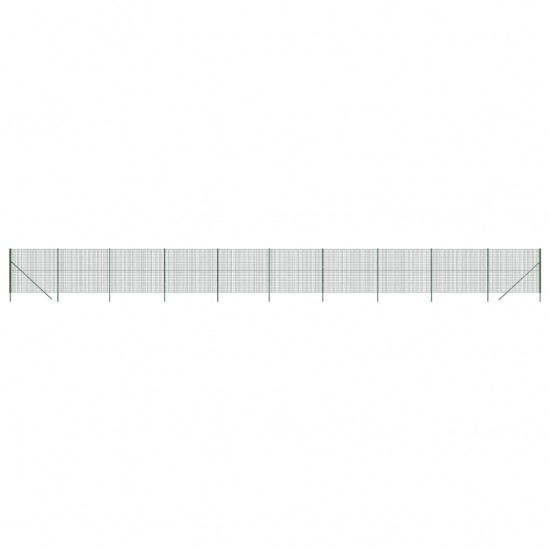 Vielinė tinklinė tvora, žalia, 2,2x25m, galvanizuotas plienas