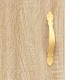 Komoda, sonoma ąžuolo spalvos, 69,5x34x180cm, apdirbta mediena