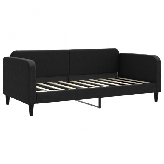 Sofa, juodos spalvos, 90x190cm, audinys