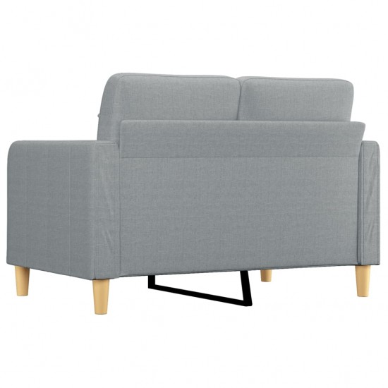 Dvivietė sofa, šviesiai pilkos spalvos, 120cm, audinys