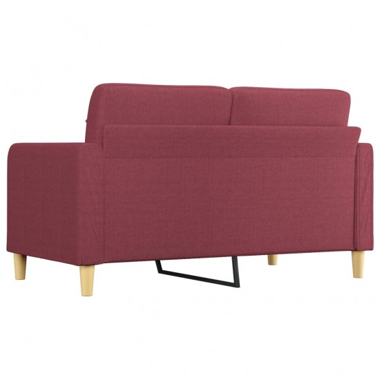 Dvivietė sofa, raudonojo vyno spalvos, 140cm, audinys