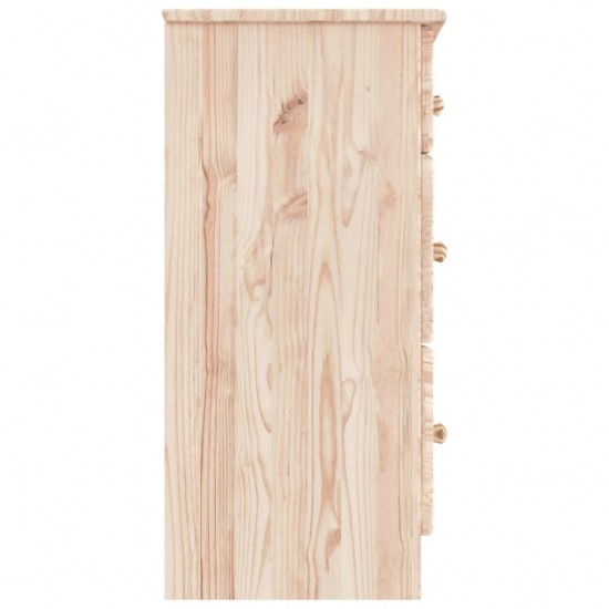 Komoda su stalčiais ALTA, 112x35x73cm, pušies medienos masyvas