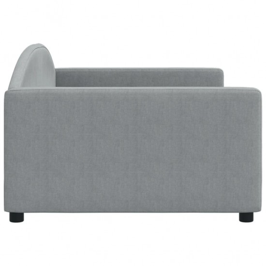 Sofa, šviesiai pilkos spalvos, 100x200cm, audinys