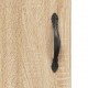 Komoda, sonoma ąžuolo spalvos, 34,5x34x180cm, apdirbta mediena