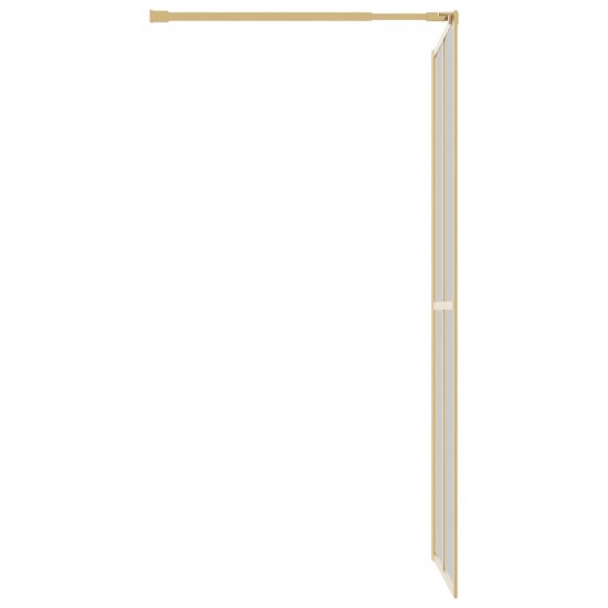 Dušo sienelė su skaidriu ESG stiklu, auksinės spalvos, 90x195cm