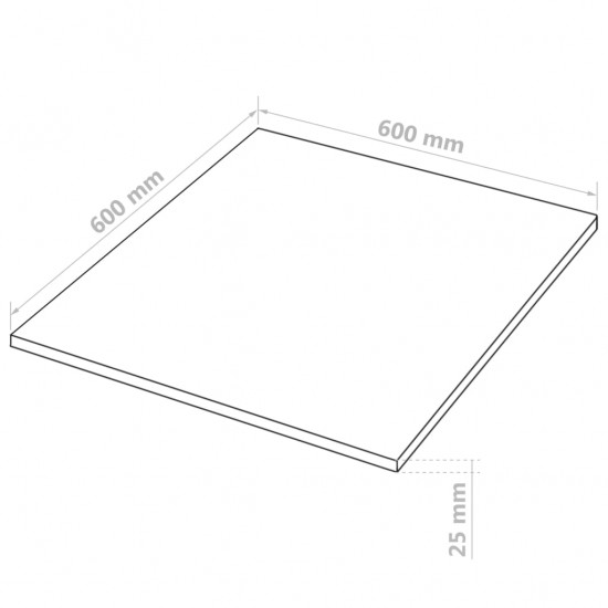 MDF plokščių lakštai, 2vnt., 60x60cm, 25mm, kvadratiniai