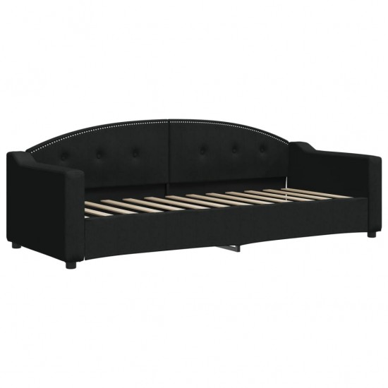 Sofa, juodos spalvos, 80x200cm, audinys
