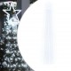 Kalėdų eglutės girlianda, šalta balta, 375cm, 320 LED lempučių