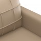Sofos komplektas su pagalvėmis, 4 dalių, kapučino, dirbtinė oda