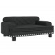 Vaikiška sofa, juodos spalvos, 70x45x30cm, aksomas