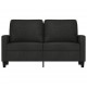 Dvivietė sofa, juodos spalvos, 120cm, audinys