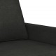 Dvivietė sofa, juodos spalvos, 120cm, audinys