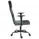 Biuro kėdė, pilka ir juoda, tinklinis audinys ir dirbtinė oda