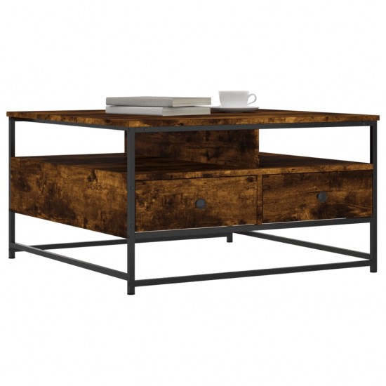 Kavos staliukas, dūminio ąžuolo, 80x80x45cm, apdirbta mediena