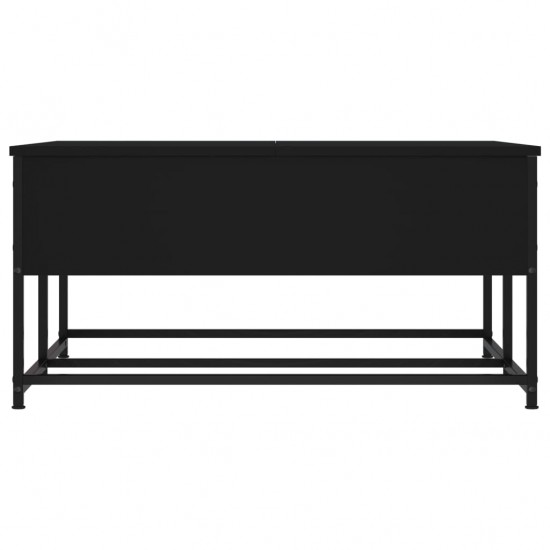 Kavos staliukas, juodos spalvos, 80x80x40cm, apdirbta mediena
