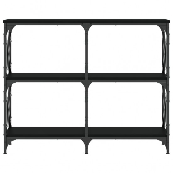 Konsolinis staliukas, juodas, 100x28x80,5cm, apdirbta mediena