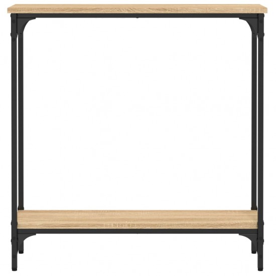 Konsolinis staliukas, ąžuolo, 75x22,5x75cm, apdirbta mediena