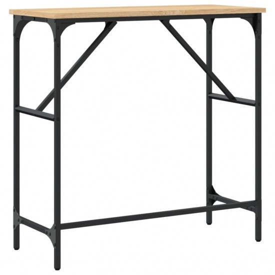 Konsolinis staliukas, ąžuolo, 75x32x75cm, apdirbta mediena