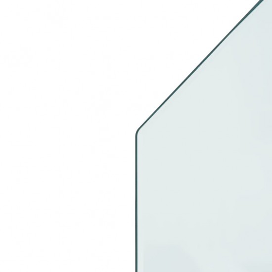 Židinio stiklo plokštė, 80x60 cm, šešiakampė