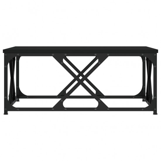 Kavos staliukas, juodos spalvos, 70x70x30cm, apdirbta mediena