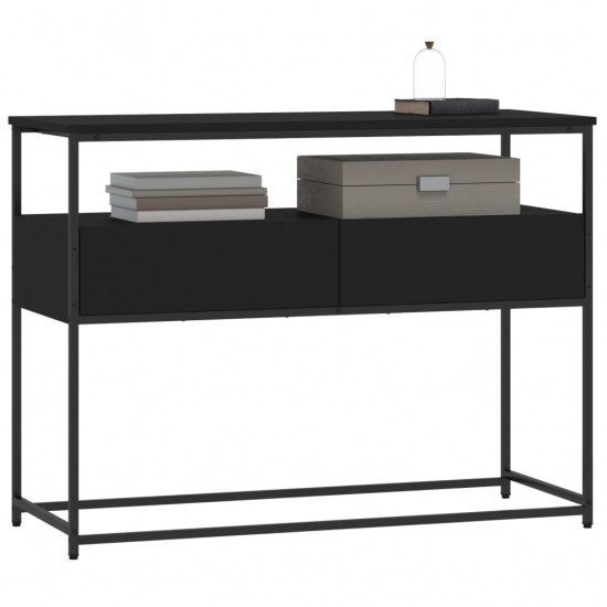 Konsolinis staliukas, juodas, 100x40x75cm, apdirbta mediena