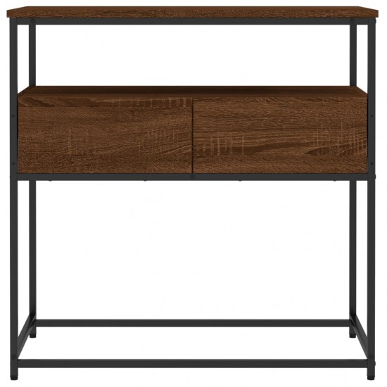 Konsolinis staliukas, rudas ąžuolo, 75x40x75cm, mediena