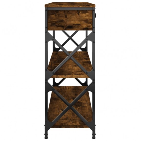Konsolinis staliukas, dūminio ąžuolo, 100x28x75cm, mediena