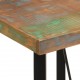 Baro stalas, 55x55x107cm, perdirbtos medienos masyvas/geležis