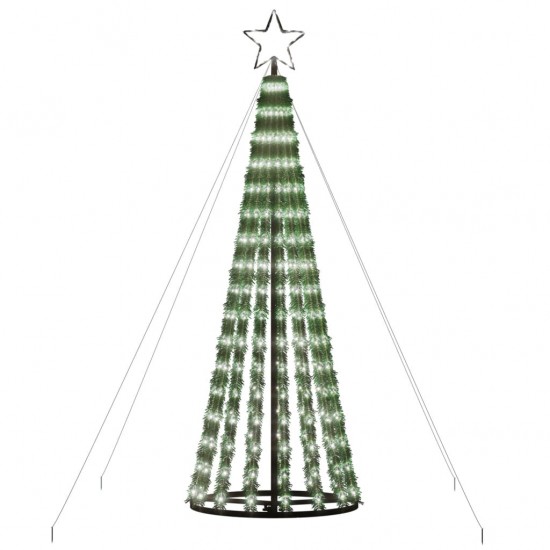 Šviečianti Kalėdų eglutė, 180cm, 275 šaltos LED, kūgio formos