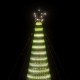 Šviečianti Kalėdų eglutė, 500cm, 1544 šaltos LED, kūgio formos