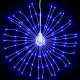 Kalėdinis šviestuvas fejerverkas, 140 mėlynų LED lempučių, 17cm
