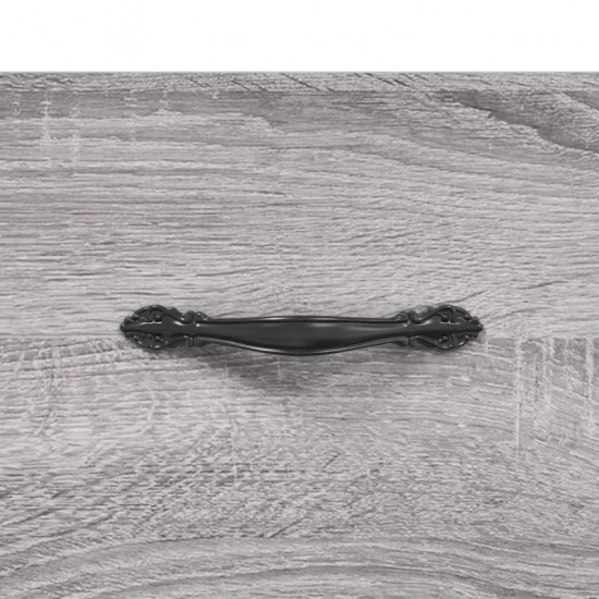 Spintelė batams, pilka ąžuolo, 102x36x60cm, apdirbta mediena