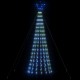 Šviečianti Kalėdų eglutė, 180cm, 275 mėlynos LED, kūgio formos