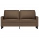 Dvivietė sofa, rudos spalvos, 140cm, audinys