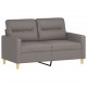 Dvivietė sofa, taupe spalvos, 120cm, audinys