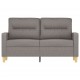 Dvivietė sofa, taupe spalvos, 120cm, audinys