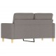 Dvivietė sofa, taupe spalvos, 120cm, audinys