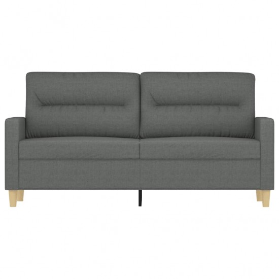 Dvivietė sofa, tamsiai pilkos spalvos, 140cm, audinys