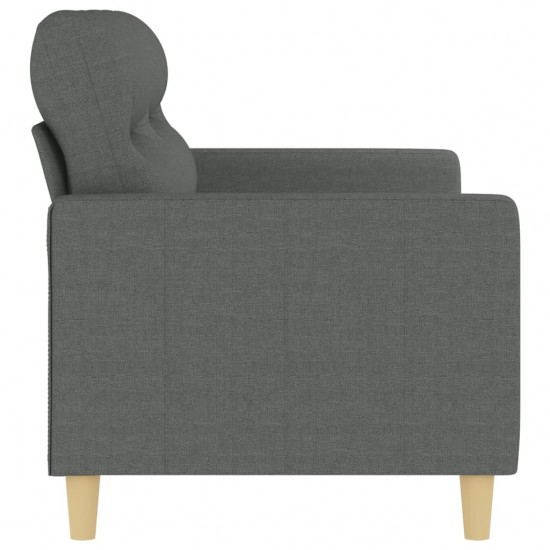 Dvivietė sofa, tamsiai pilkos spalvos, 140cm, audinys