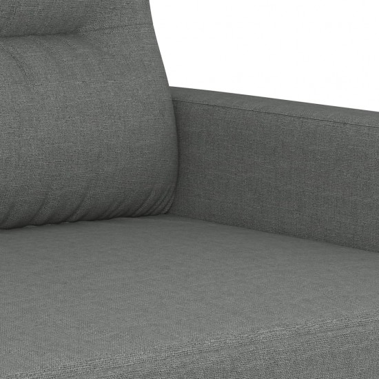 Dvivietė sofa, tamsiai pilkos spalvos, 140cm, audinys