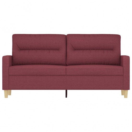 Dvivietė sofa, raudonojo vyno spalvos, 140cm, audinys