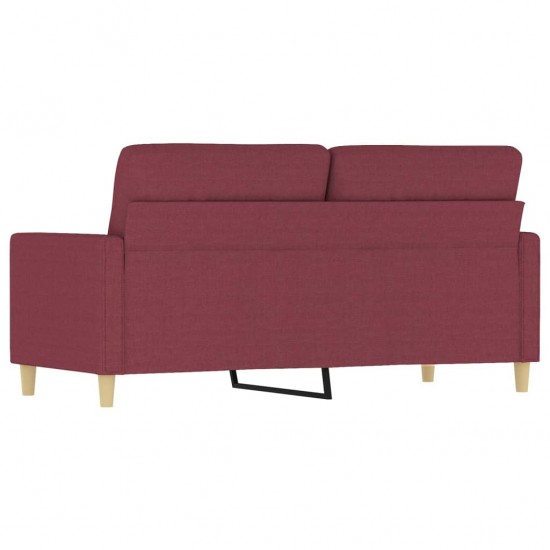 Dvivietė sofa, raudonojo vyno spalvos, 140cm, audinys